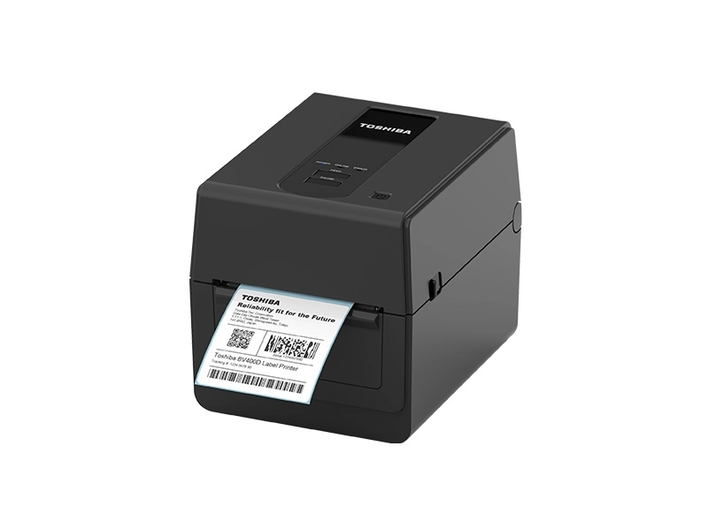 Toshiba BV420D-GS02-QM-S direct thermal label printer for 203 dpi barcode printing with USB and Ethernet