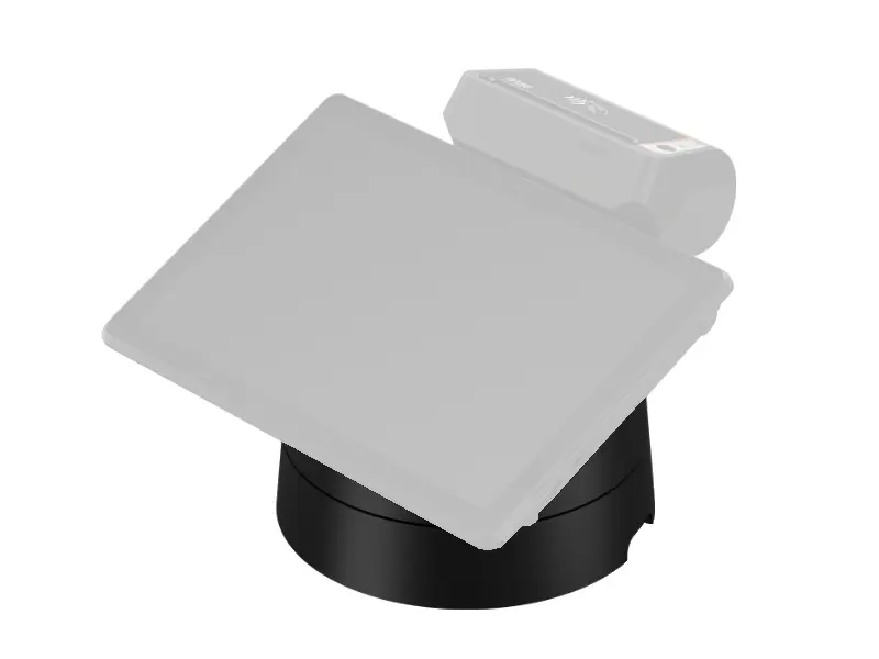 Schwarze drehbare Tablet-Halterung für POS-Systeme