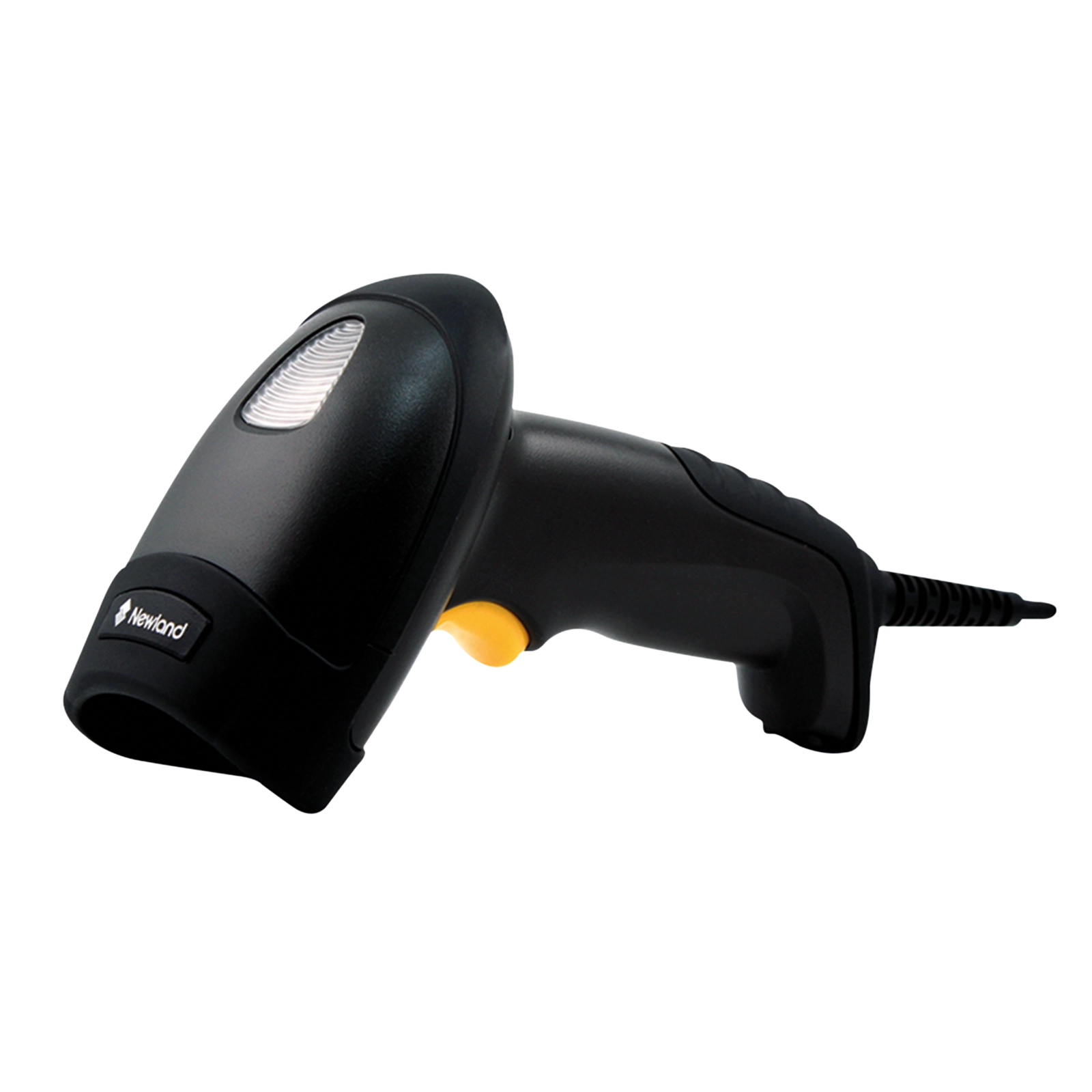 Newland HR15 Wahoo 1D handheld barcode scanner with RS232 kit, black wired scanner for POS, retail, warehouse and hospitality use