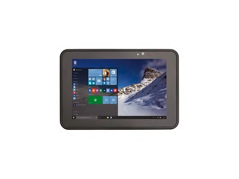 Schwarzes robustes Tablet mit Windows-Benutzeroberfläche