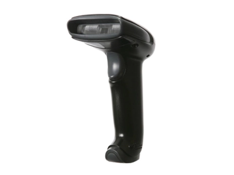Schwarzer Honeywell Hyperion 1300g 1D-Handscanner, robuster CCD-Barcode-Scanner mit USB für Handel, Industrie und POS