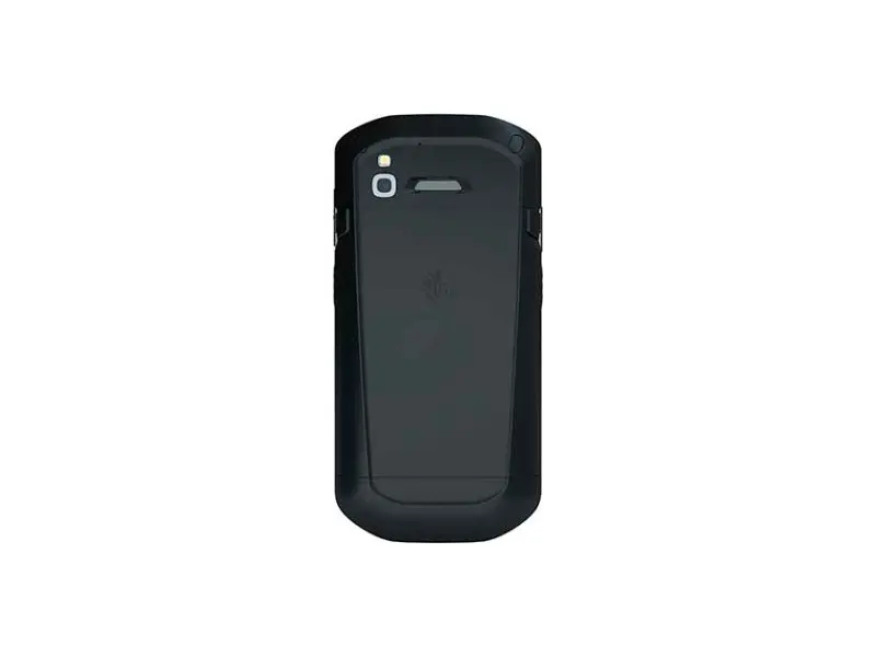 Schwarzer robuster Handheld, Rückansicht mit Kamera