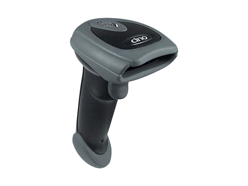 Cino FuzzyScan F780 1D USB handheld CCD barcode scanner in black for fast POS scanning in retail and hospitality