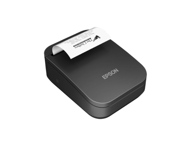 Epson TM-P20II mobile 58mm receipt printer with printed receipt, USB-C and Wi-Fi for retail and hospitality