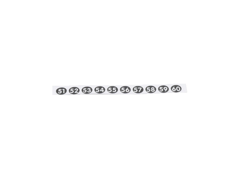 Replacement number stickers 81-90 for Addimat waiter pens, helping hospitality teams keep service IDs clear and organised.