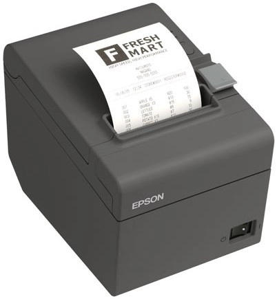 Epson TM-T20III Thermo-Bondrucker schwarz mit Bon-Ausdruck, USB/RS232, Cutter und 80-mm-POS-Belegdruck für Handel und Gastronomie