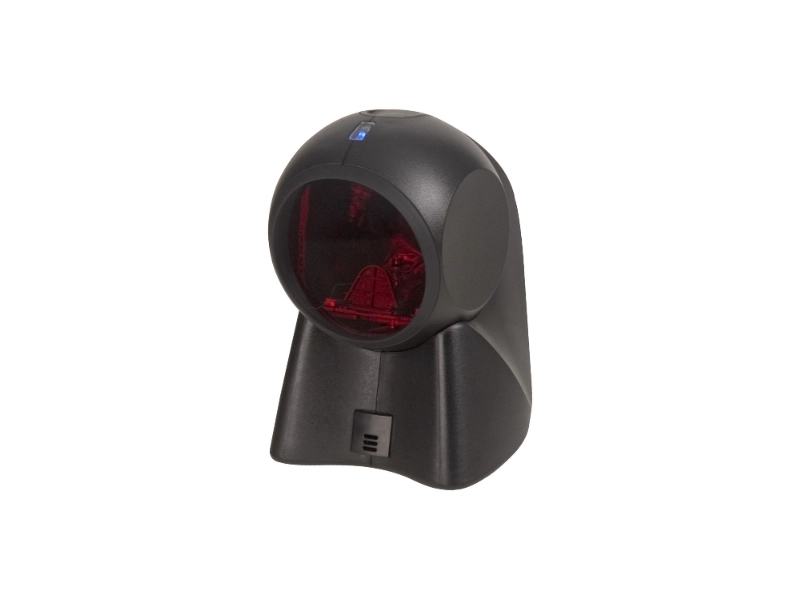 Black Honeywell Orbit MS-7120-41 1D RS232 omnidirectional presentation scanner for compact retail POS checkout scanning