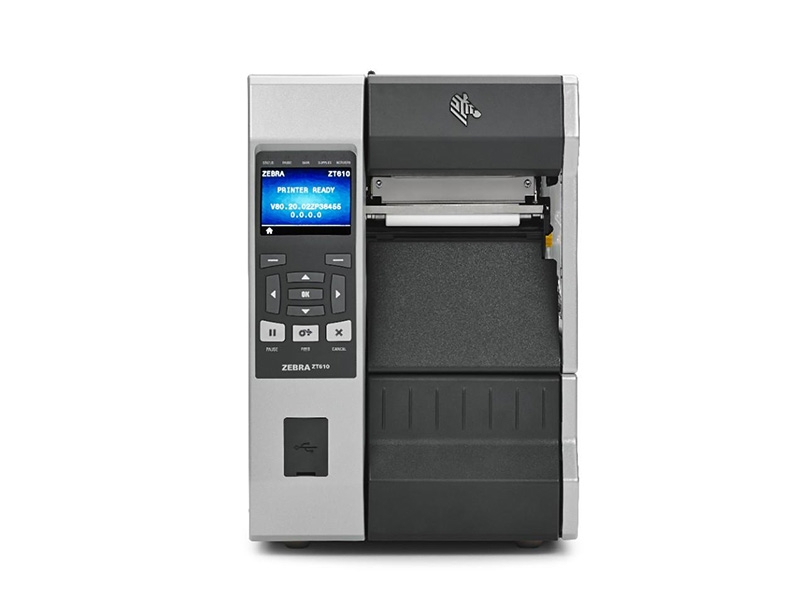 Industrie-Etikettendrucker Zebra ZT610, thermotransfer, 600dpi, Display, USB + RS232 + Ethernet + Bluetooth, ZT61046-T0E0100Z