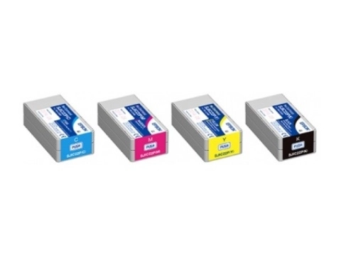 Original Epson SJIC22P(M) Magenta Tintenpatrone C33S020603 für Epson ColorWorks TM-C3500 Etikettendrucker