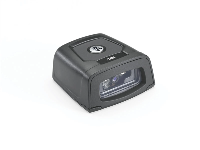 Zebra DS457-HD compact fixed 1D/2D presentation barcode scanner with HD optics and USB kit for POS, manufacturing and gate applications
