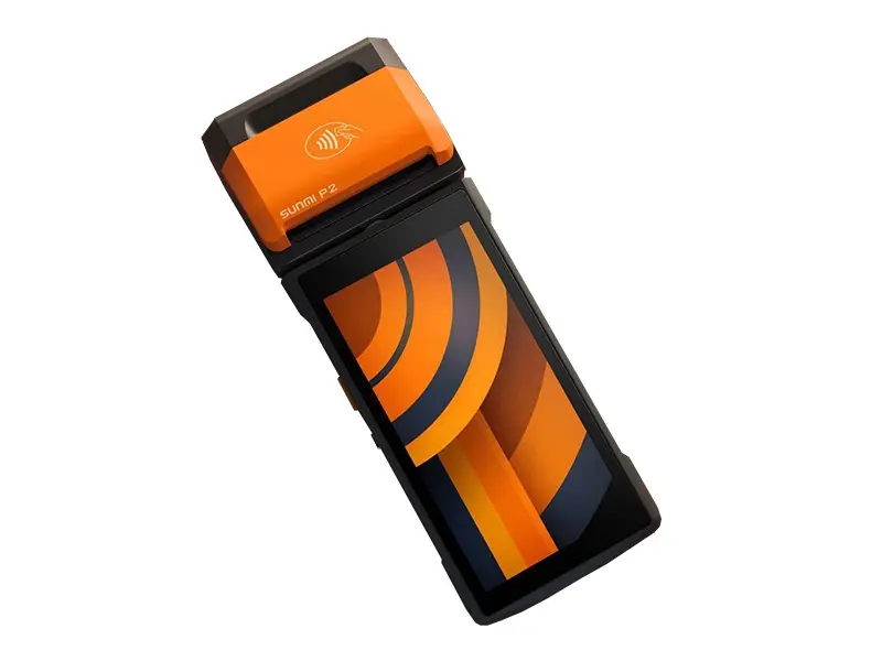 SUNMI P2 mobiles Bezahlterminal mit großem Touchdisplay