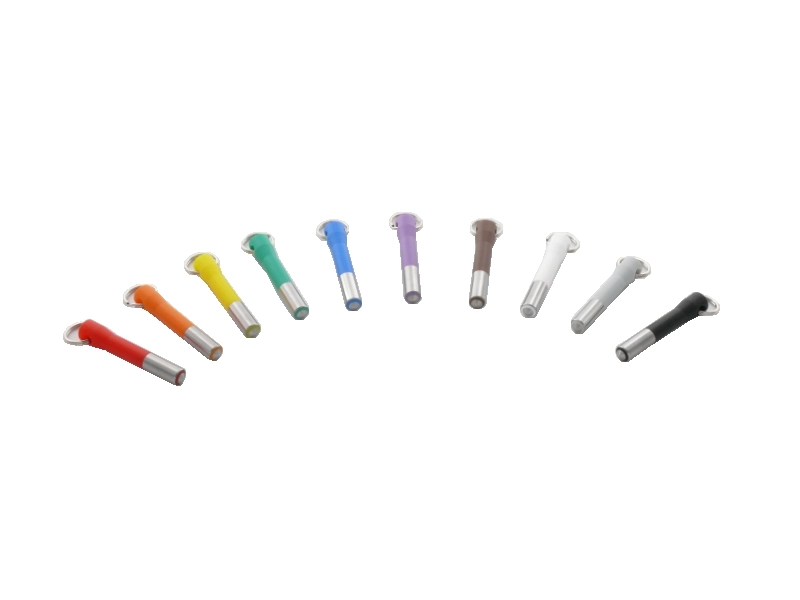 Ten coloured Addimat waiter keys with fixed serial numbers, waterproof tamper-proof ID keys for hospitality POS waiter locks and key management