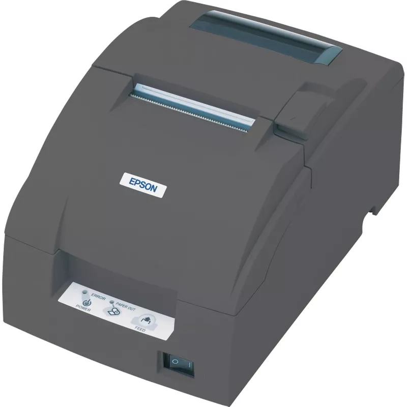 Refurbished Epson TM-U220B-057 RS232 dot-matrix receipt printer with cutter, ideal for reliable kitchen POS use in restaurants and busy bars