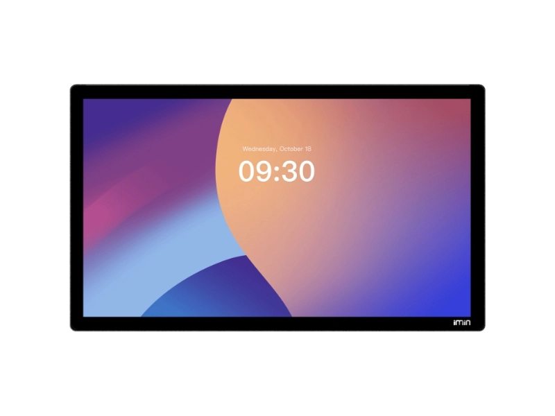 21.5 inch iMin Crane 1 Android 13 kiosk display for self-ordering, POS control and digital signage in retail and hospitality