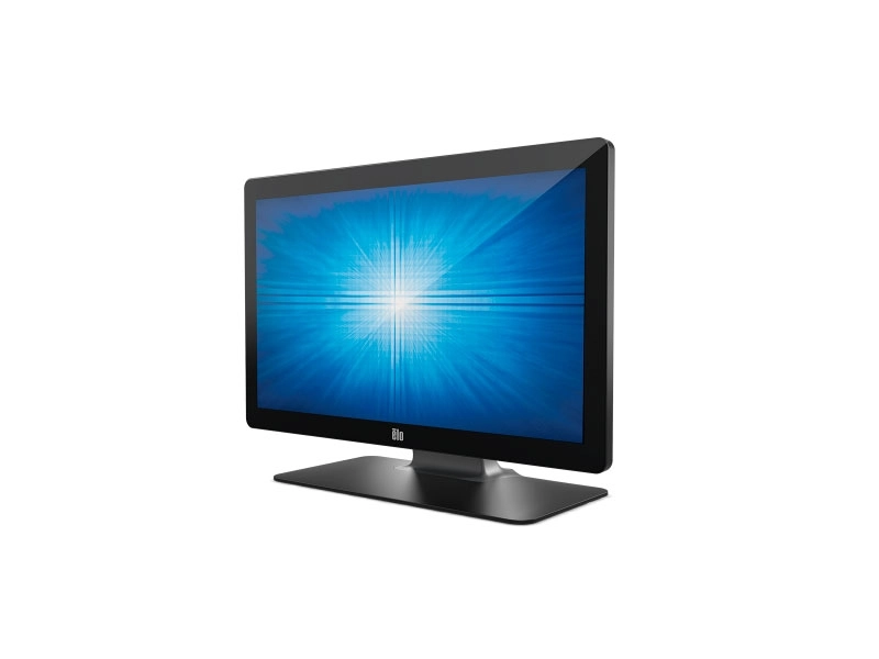 Schwarzer EloTouch 2202L 21,5 Zoll Full-HD PCAP Touchmonitor mit USB-Anschluss und Standfuß für POS, Gastronomie und Digital Signage