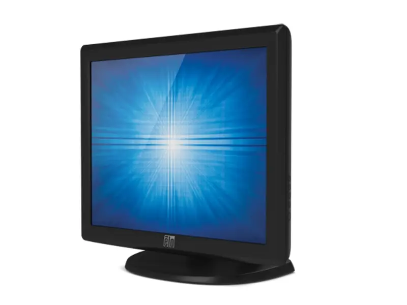 Seitenansicht Elo 17 Zoll Touchscreen Monitor schwarz