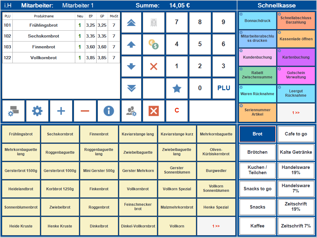 Kassensoftware Einzelhandel PosSoft Pro + TSE Einheit KassenSichV Finanzamtkonform