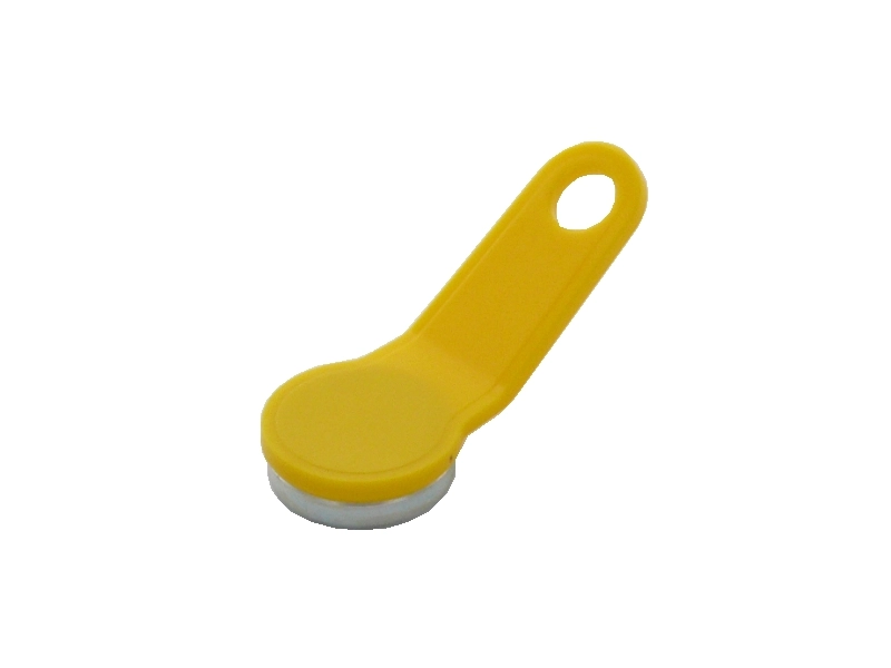 Yellow Kellox waiter lock replacement key, easy to assign and quick to find as a spare key for hospitality teams