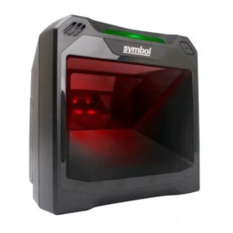 Schwarzer Symbol Barcode-Kassenscanner mit rotem Laserfenste