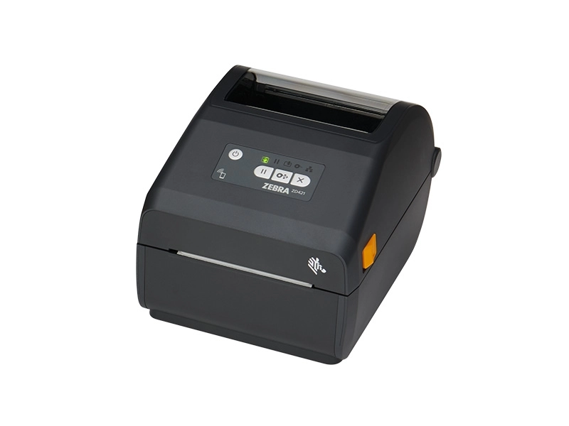 Zebra ZD421 direct thermal barcode label printer, 203dpi, with USB, Bluetooth and Wi-Fi for retail, hospitality and logistics