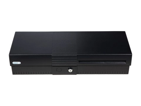 Anker Euro Cash Cassette in anthracite, compact flip-top cash drawer 16101.341-0120 for retail with 6 note and 9 coin compartments