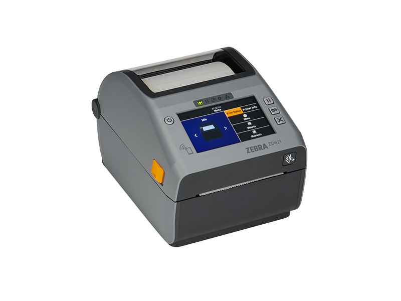 Etikettendrucker Zebra ZD621, thermodirekt, 300dpi, USB + RS232 + Bluetooth BTLE5 + Ethernet + WLAN, Display, ZD6A143-D0EL02EZ
