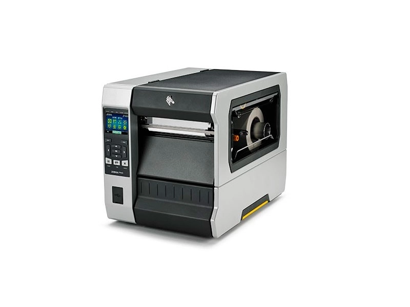 Zebra ZT620 industrial label printer with 300 dpi RFID UHF for high-volume manufacturing and logistics labelling