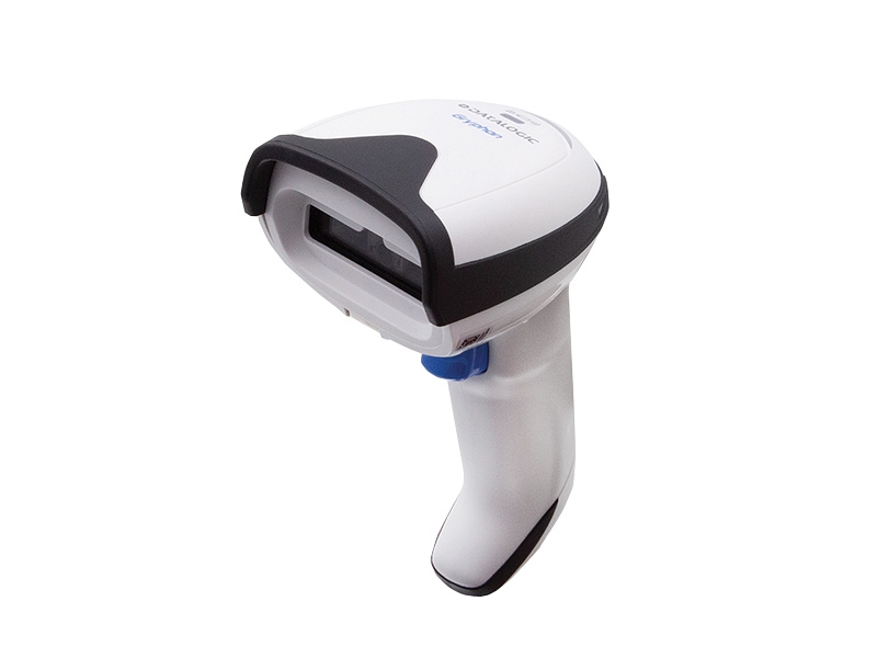 1D Bluetooth Datalogic Gryphon GBT4200 Barcodescanner, USB + RS232 + PS2 + IBM, weiß, GBT4200-WH-WLC - ohne Basis/Kabel