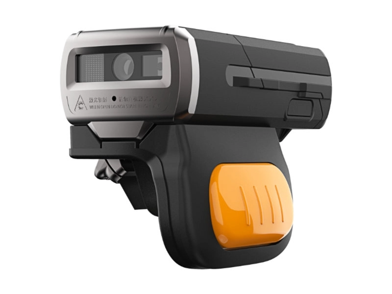 Urovo SR5600 SE2030 1D/2D Bluetooth ring scanner with ergonomic finger-worn design for warehouse picking and POS workflows on Android, iOS and Windows