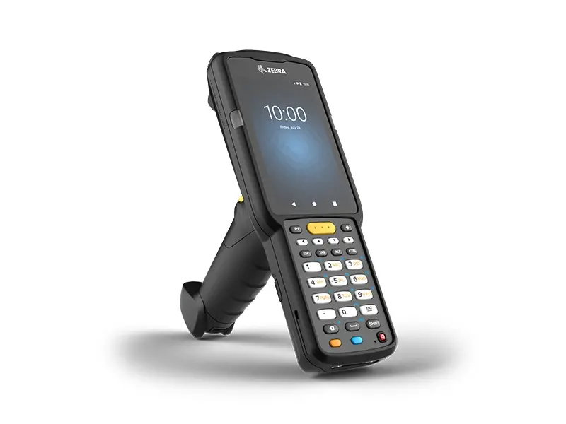 Zebra mobiler Handheld-Barcodescanner mit Tastatur