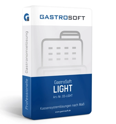 Produktverpackung GastroSoft LIGHT Kassensystem Software