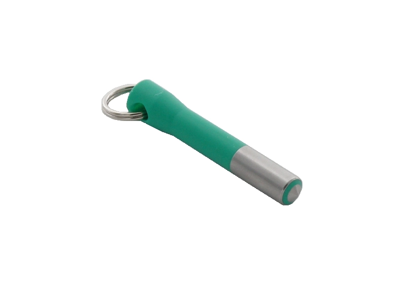 Green Addimat waiter pen with fixed serial number and key ring for secure POS access in restaurants and hotels
