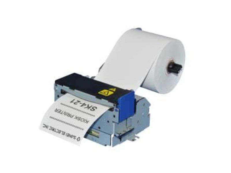 Star Sanei SK4-21SF-M-ST direct thermal kiosk printer module with 54mm paper roll holder for 203dpi tickets and receipts in slim kiosks
