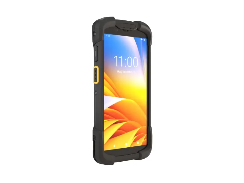 Seitenansicht eines robusten Outdoor-Smartphones