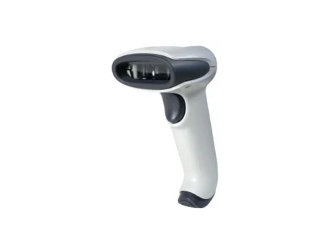 Ergonomischer Hand-Barcodescanner in Weiß-Grau