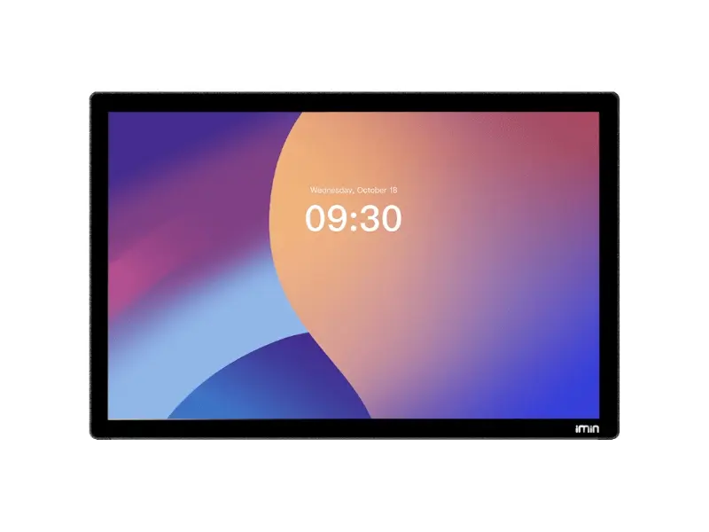 Schwarzes iMin Tablet mit 10 Zoll Touchdisplay