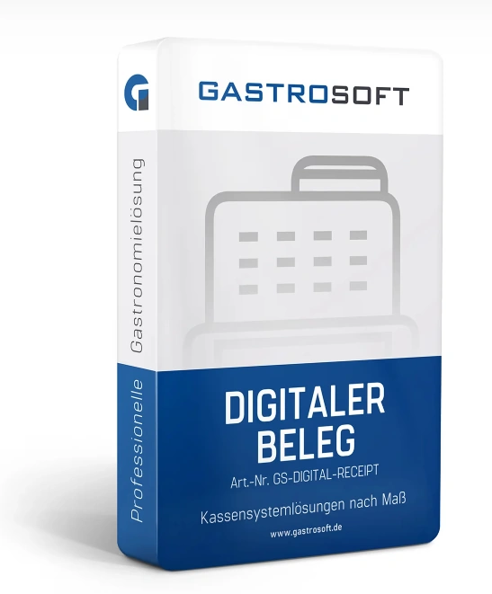 GastroSoft Digitaler Beleg Add-On als Jahreslizenz für QR-Code-Kassenbelege, finanzamtkonform und papierarm für Gastronomie-Kassensysteme